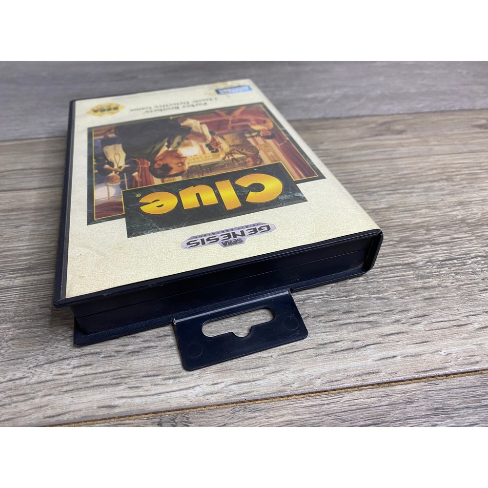 Clue Sega Genesis Parker Brothers Classic Detective Game CIB‎ 1992 Case Manual
